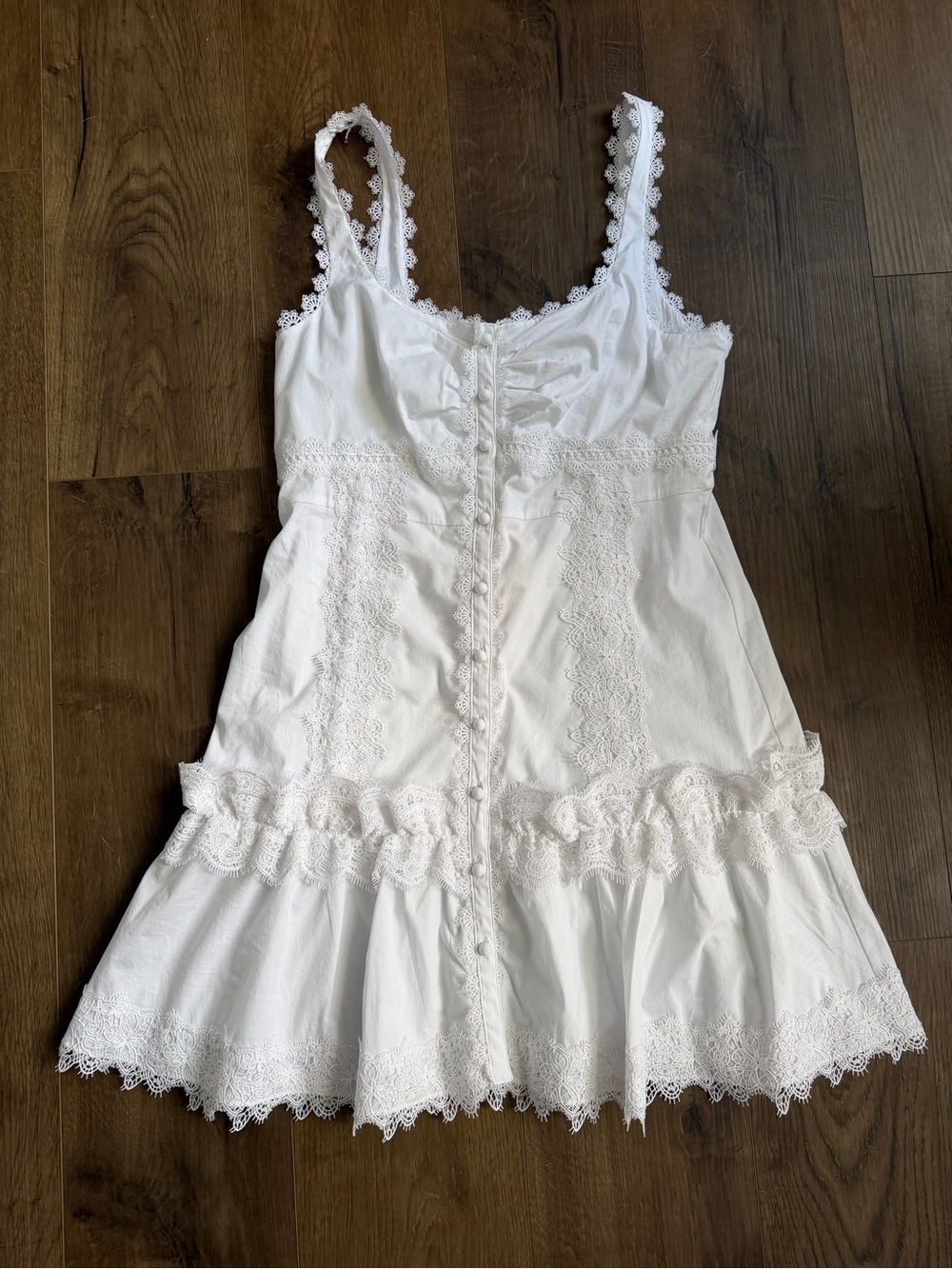 NWT Cinq à Sept Aziza White Mini Dress - Size 8 - Picture 6 of 15
